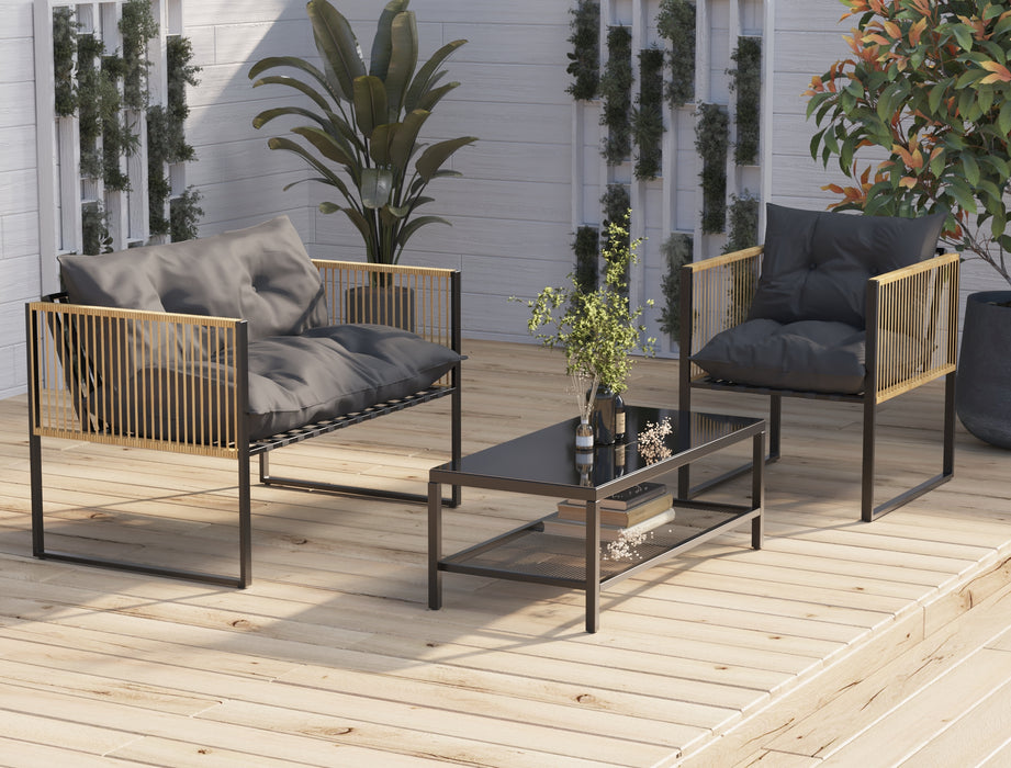 Aquilla 4 Piece Outdoor Lounge Set