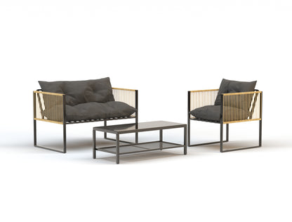 Aquilla 4 Piece Outdoor Lounge Set