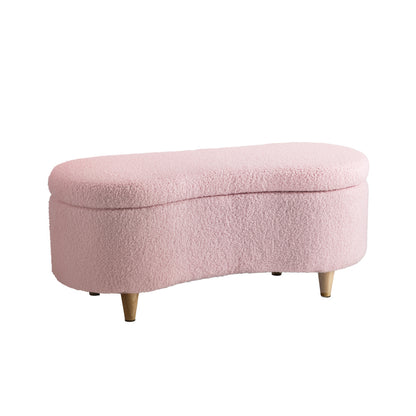 Belize Pink Teddy Ottoman