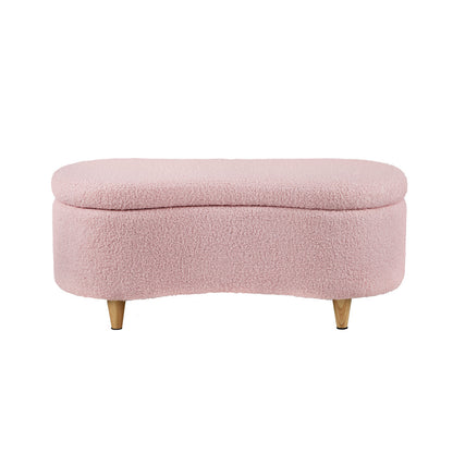 Belize Pink Teddy Ottoman