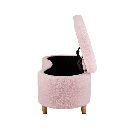 Belize Pink Teddy Ottoman