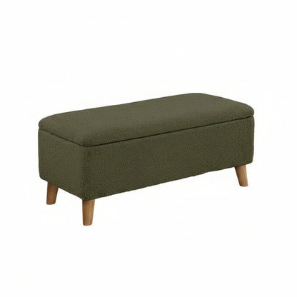 Borneo Green Sherpa Ottoman