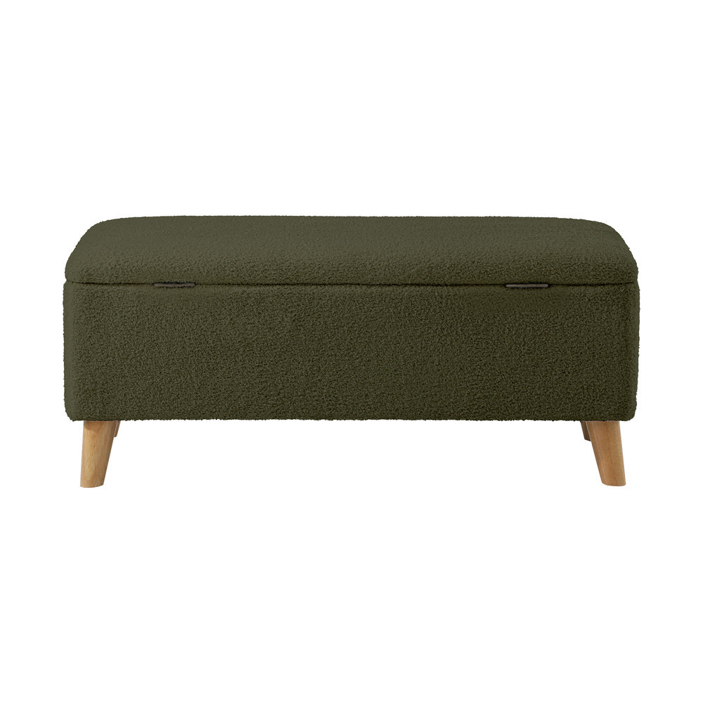 Borneo Green Sherpa Ottoman