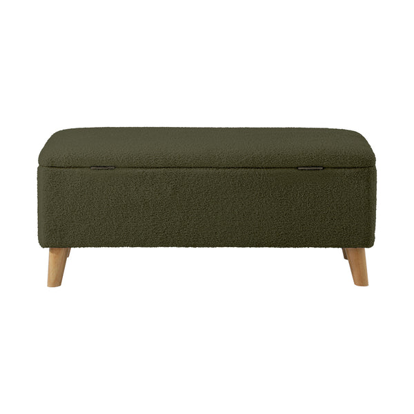 Borneo Green Sherpa Ottoman