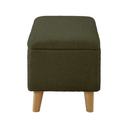 Borneo Green Sherpa Ottoman