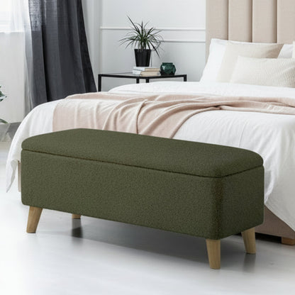 Borneo Green Sherpa Ottoman