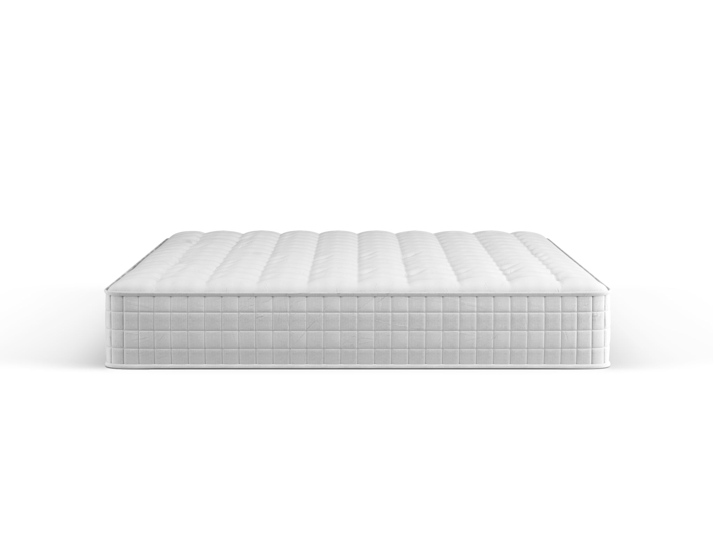 front view of a double mattress in a white background from Isaak