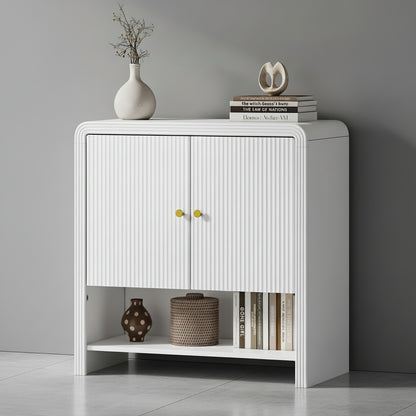 Ember Buffet Sideboard Storage Cabinet 2 Doors Cupboard White