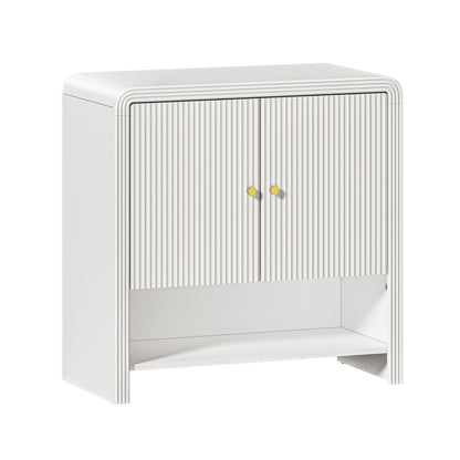 Ember Buffet Sideboard Storage Cabinet 2 Doors Cupboard White
