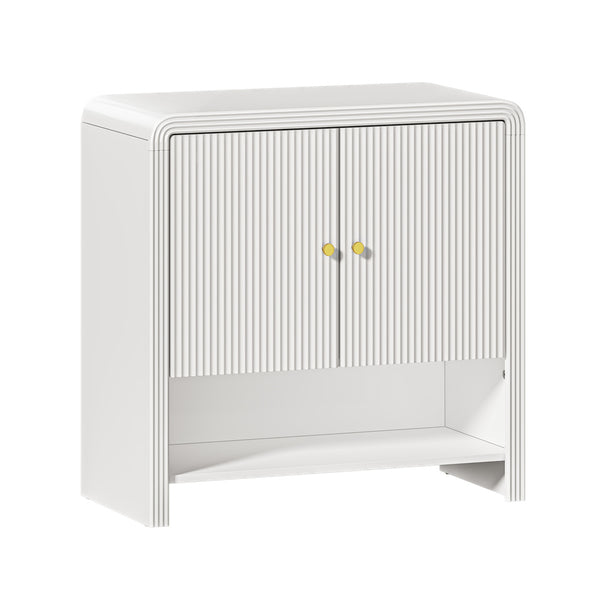 Ember Buffet Sideboard Storage Cabinet 2 Doors Cupboard White