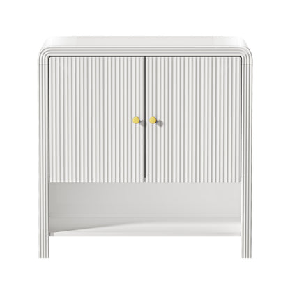 Ember Buffet Sideboard Storage Cabinet 2 Doors Cupboard White