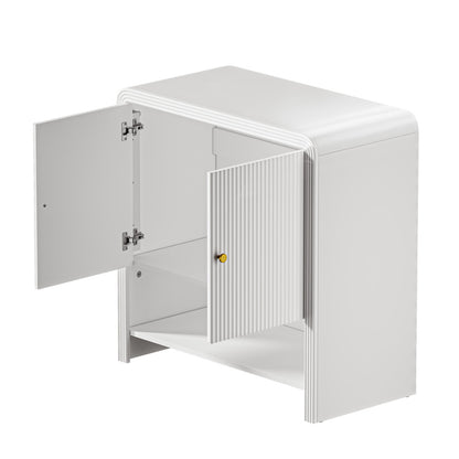 Ember Buffet Sideboard Storage Cabinet 2 Doors Cupboard White