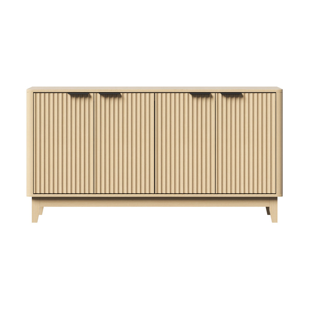 Meadow Buffet Sideboard Storage Cabinet 4 Doors Cupboard Natural