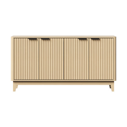 Meadow Buffet Sideboard Storage Cabinet 4 Doors Cupboard Natural