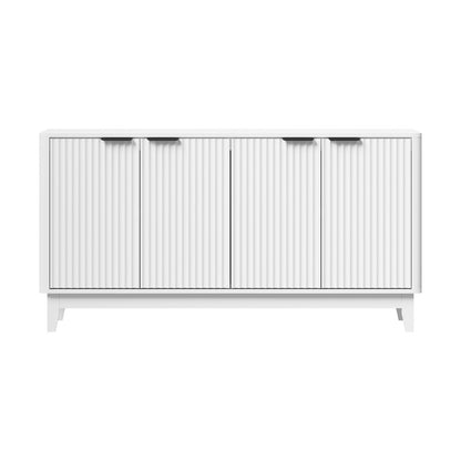 Meadow Buffet Sideboard Storage Cabinet 4 Doors Cupboard White
