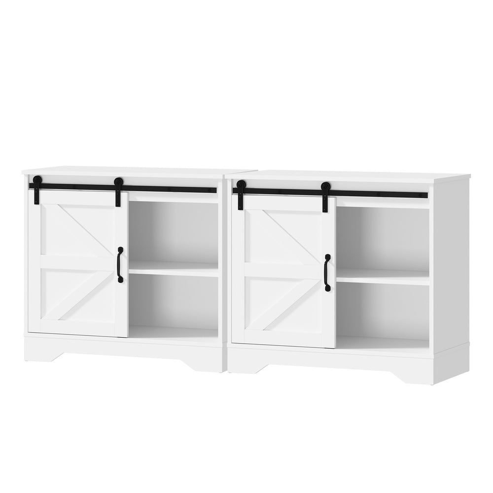Harbor 2x Buffet Sideboard Cabinet Storage Cupboard White
