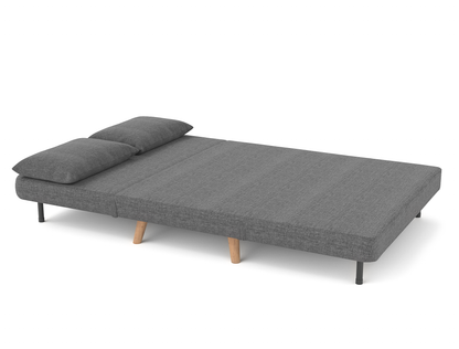 Theo 2 Seater Grey Fabric Sofa Bed