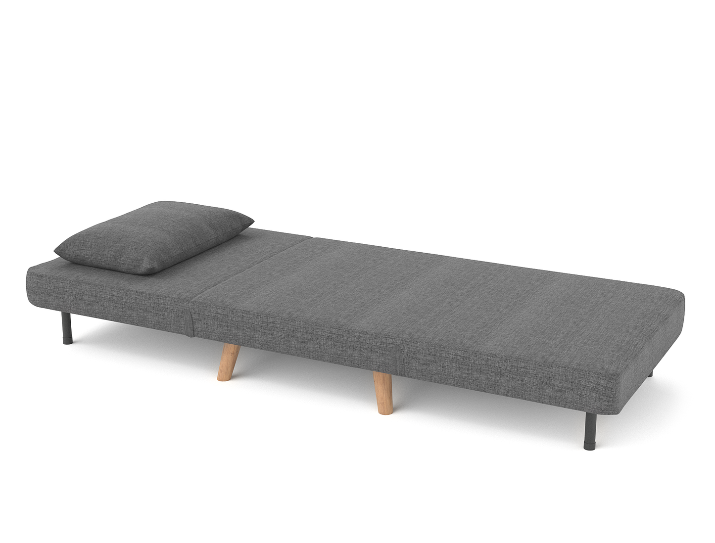 Theo Single Seater Grey Fabric Sofa Bed