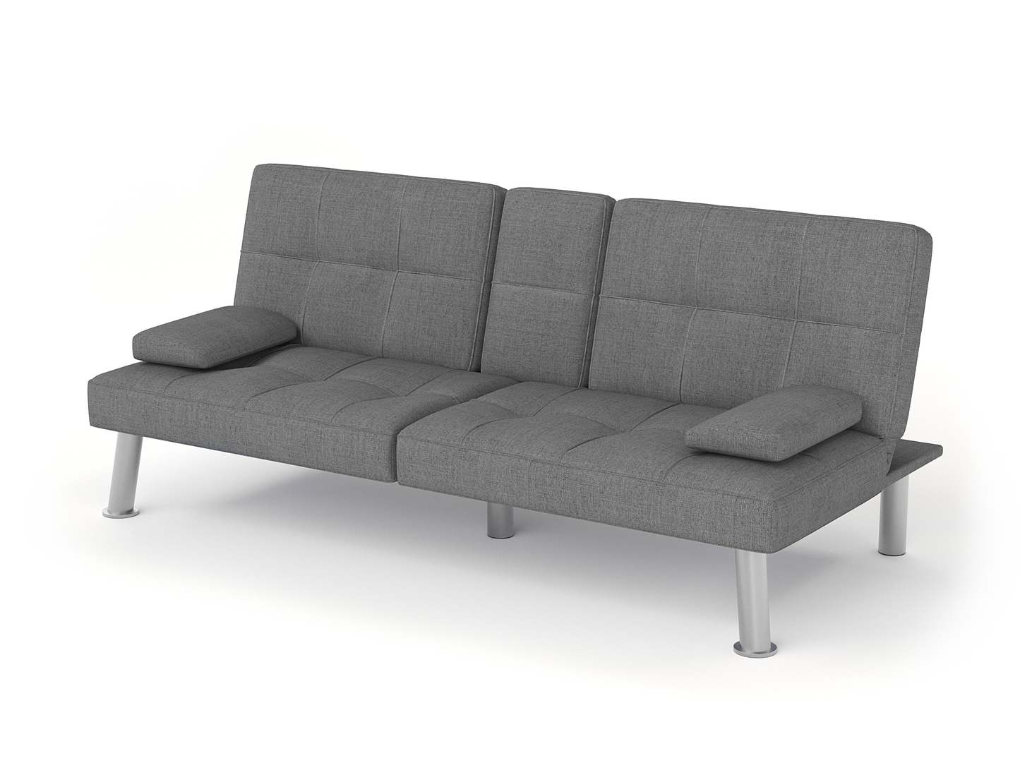 Candice 3-Seater Grey Fabric Sofa Bed