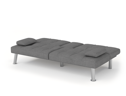 Candice 3-Seater Grey Fabric Sofa Bed