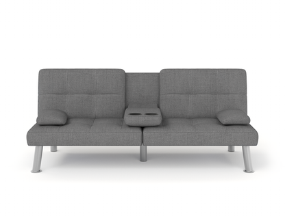 Candice 3-Seater Grey Fabric Sofa Bed