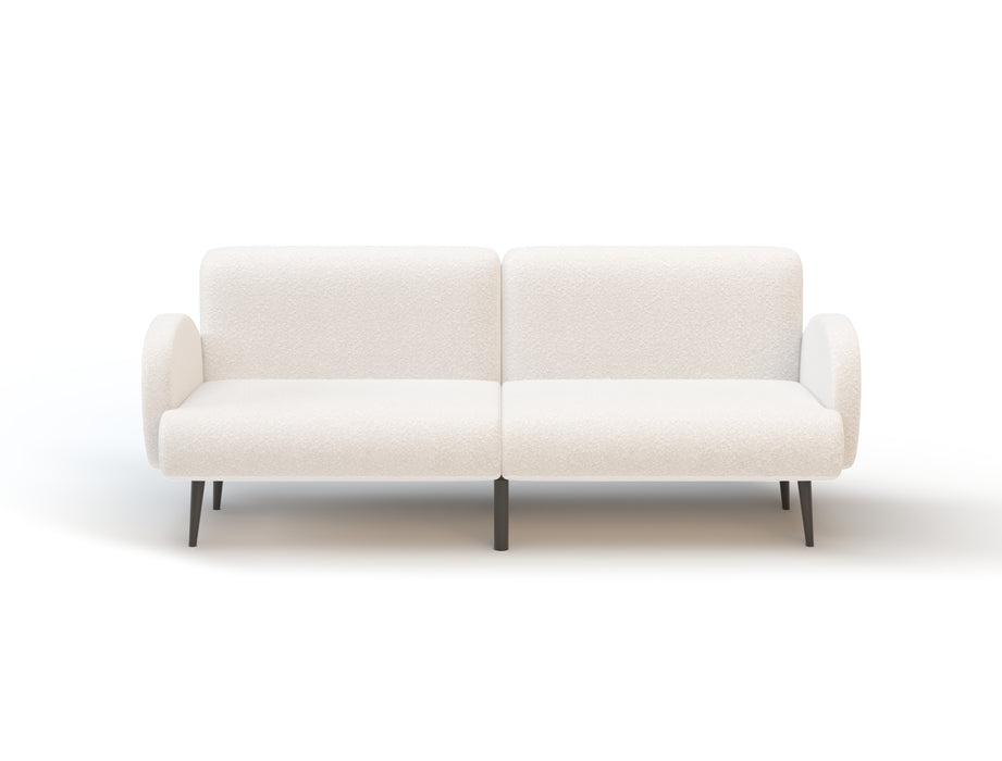 Haven 3 Seater White Fleece Sofa