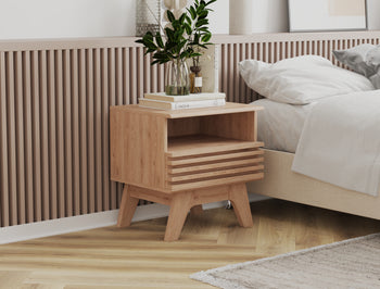 Solo Natural Bedside Table