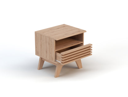 Solo Natural Bedside Table