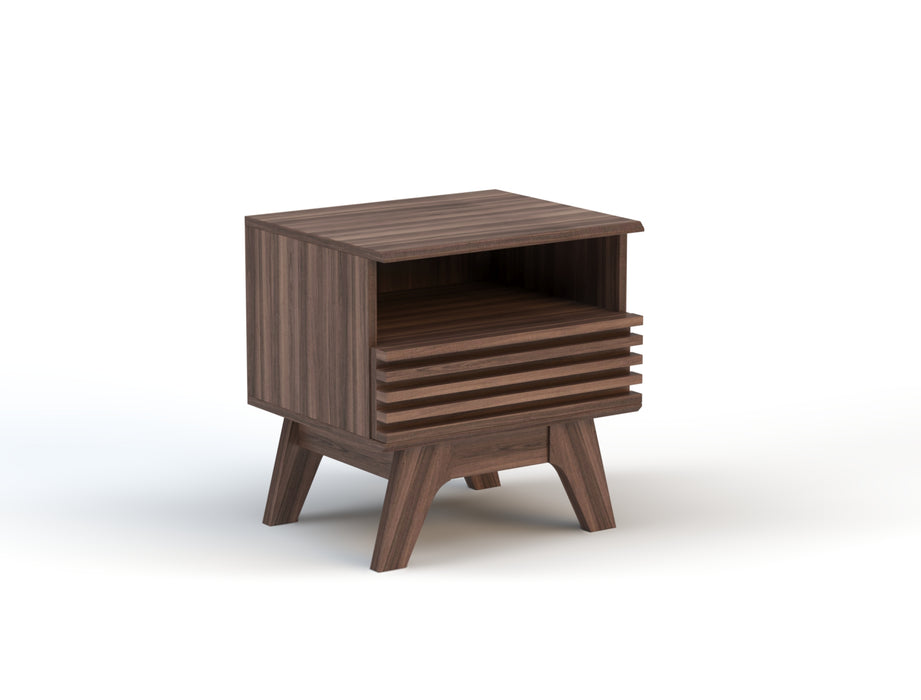 Solo Walnut Bedside Table