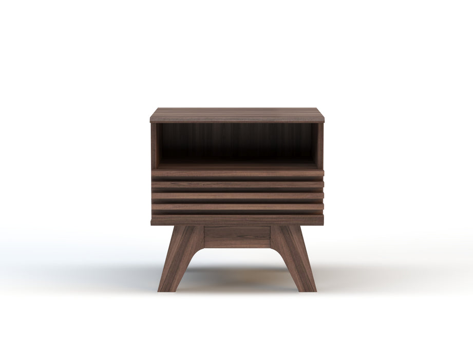 Solo Walnut Bedside Table