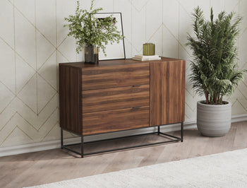 Ellora Walnut 4 Chest of Drawers