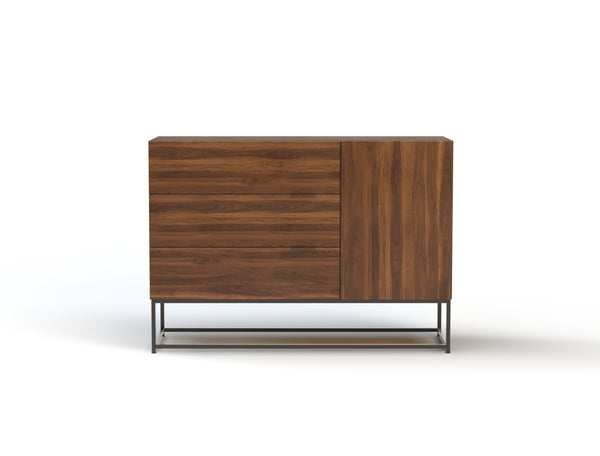 Ellora Walnut 4 Chest of Drawers