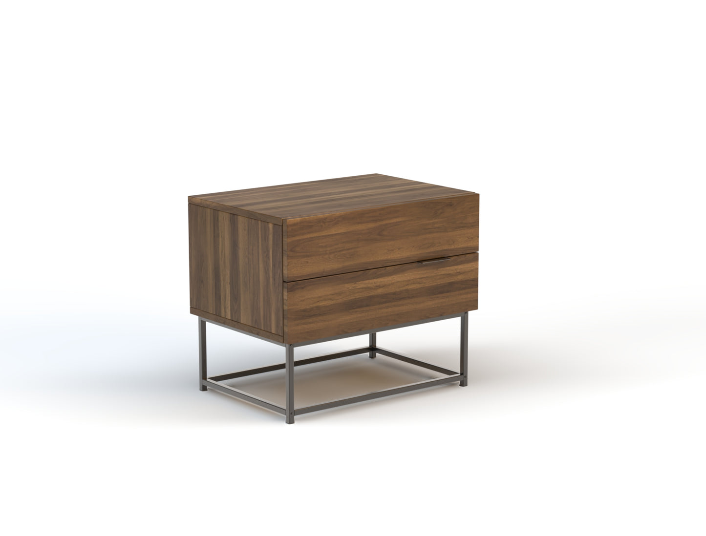 Ellora Walnut Bedside Table