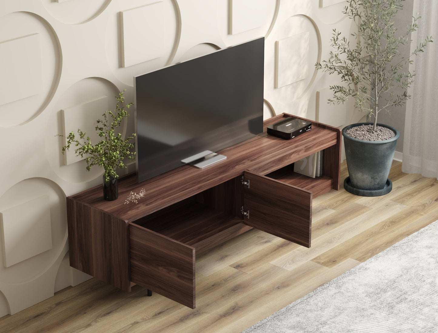 Benjamin TV Unit 180 cm Walnut