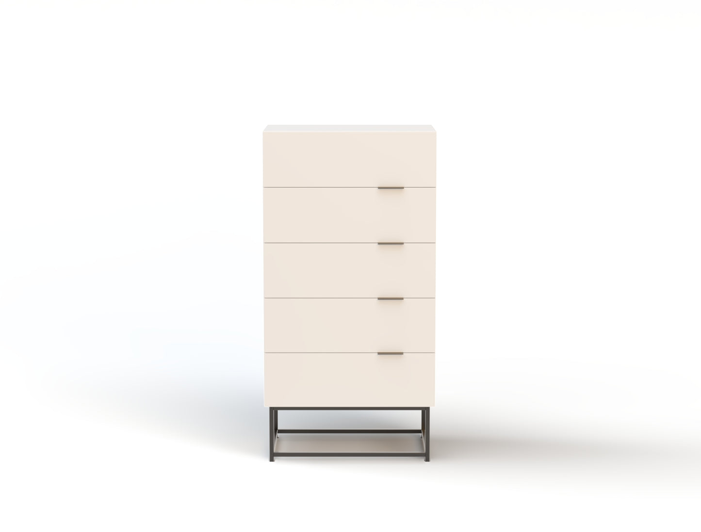 Ellora White 5 Chest of Drawers