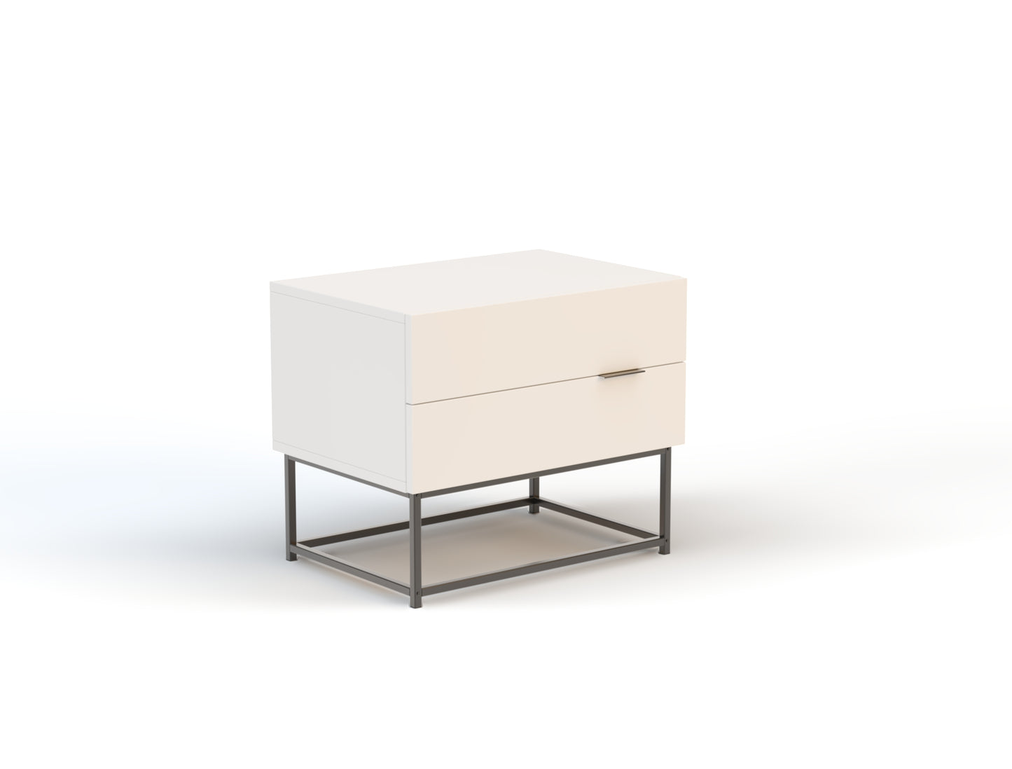 Ellora White Bedside Table