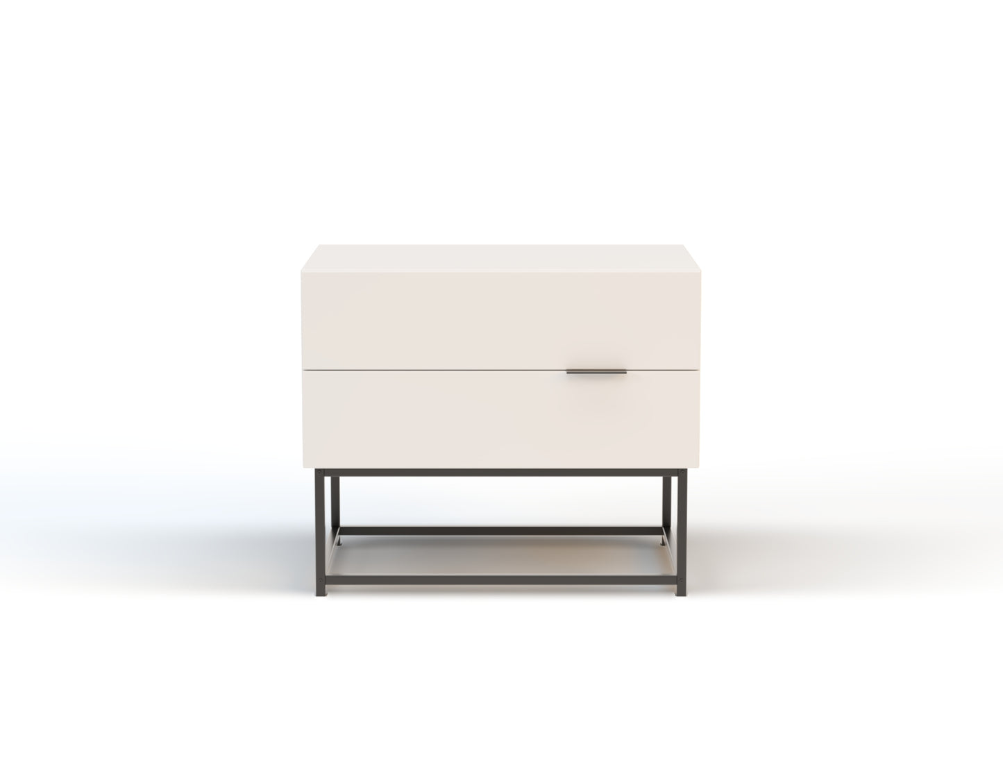 Ellora White Bedside Table