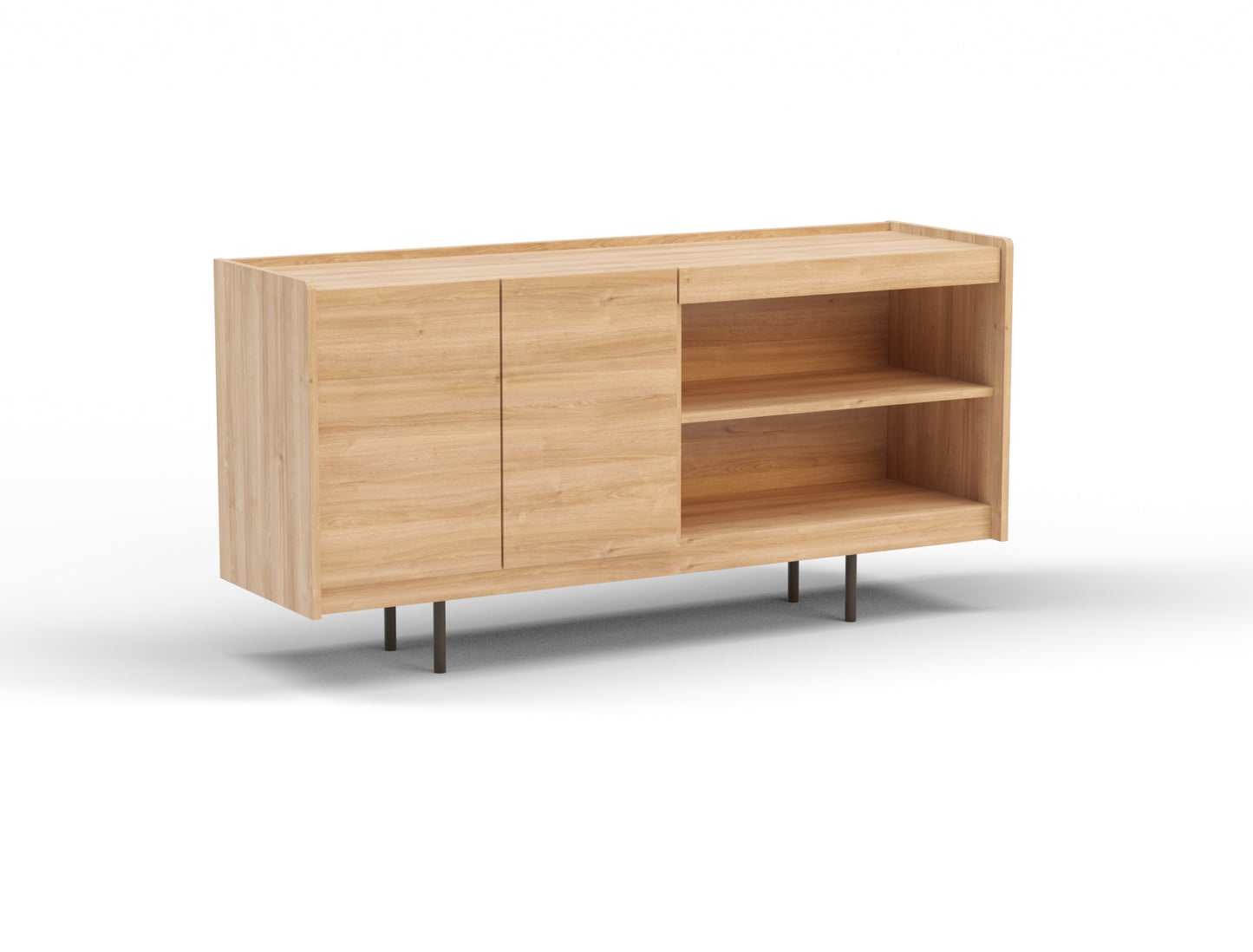 Benjamin 2 Door Chest of Drawer Oak