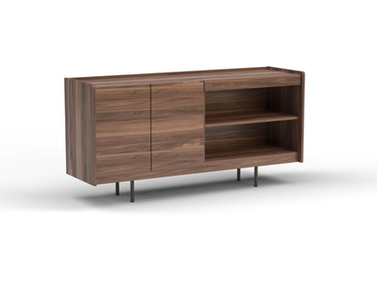 Benjamin 2 Door Chest of Drawer Walnut