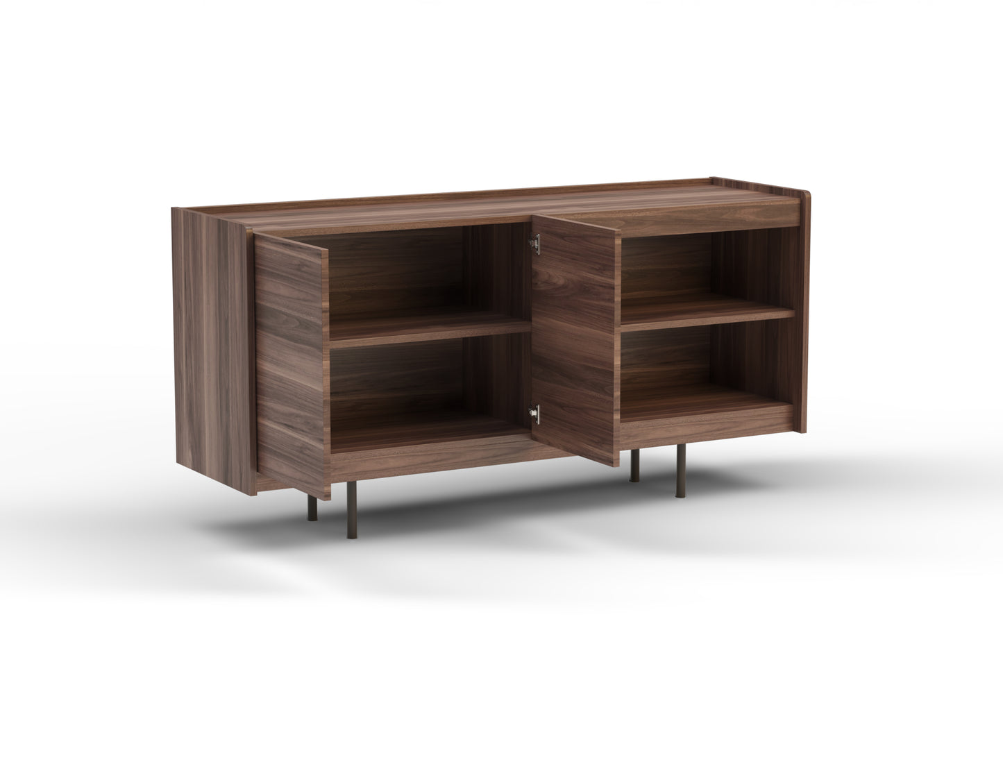 Benjamin 2 Door Chest of Drawer Walnut