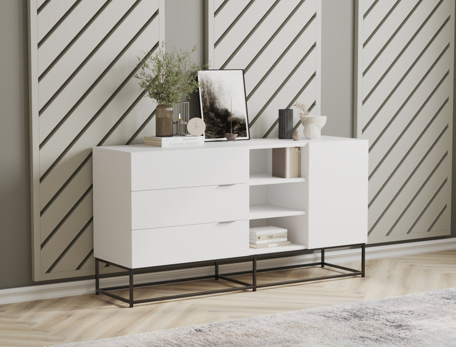 Ellora White 4 Chest of Drawers