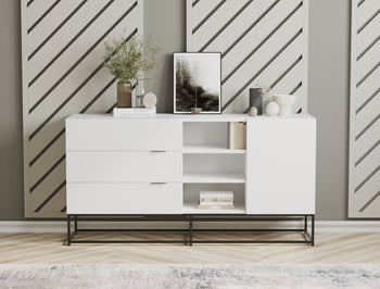 Ellora White 4 Chest of Drawers