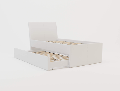 top view of a king single bed frame in a white background from Isaak