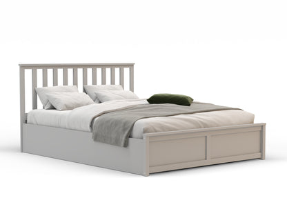 Olsen Wooden Grey Gas Lift Bed Frame