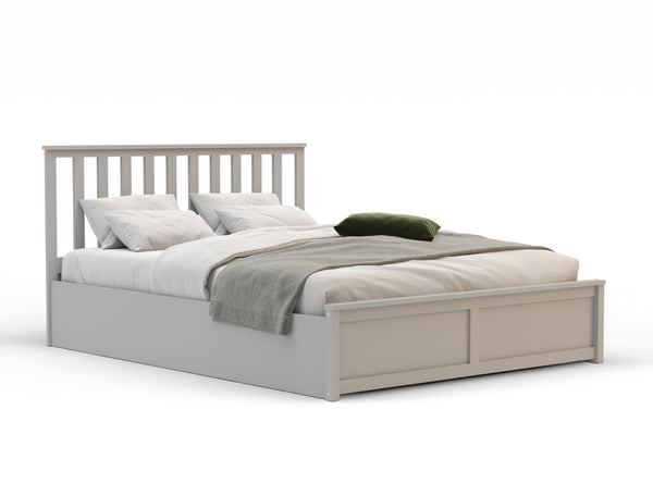 Olsen Wooden Grey Gas Lift Bed Frame