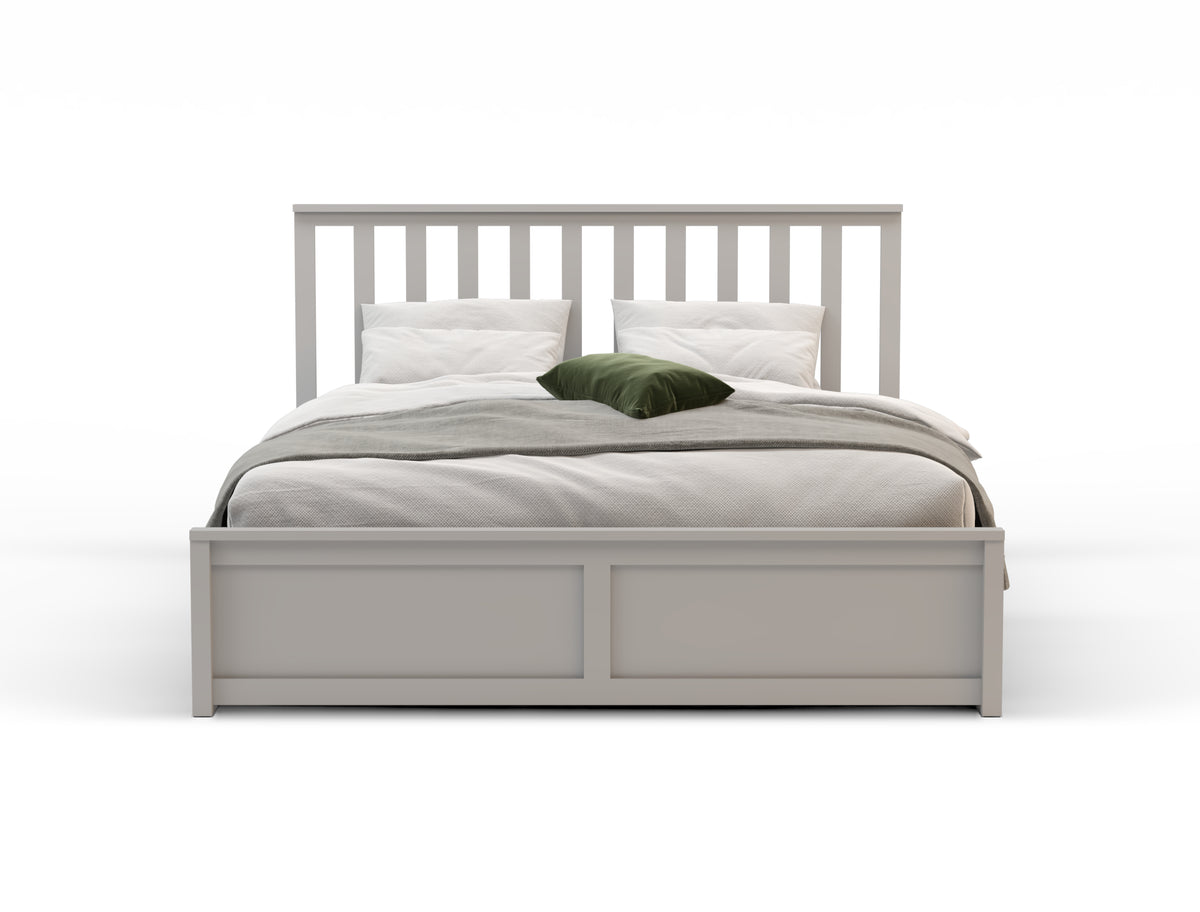 Olsen Wooden Grey Gas Lift Bed Frame