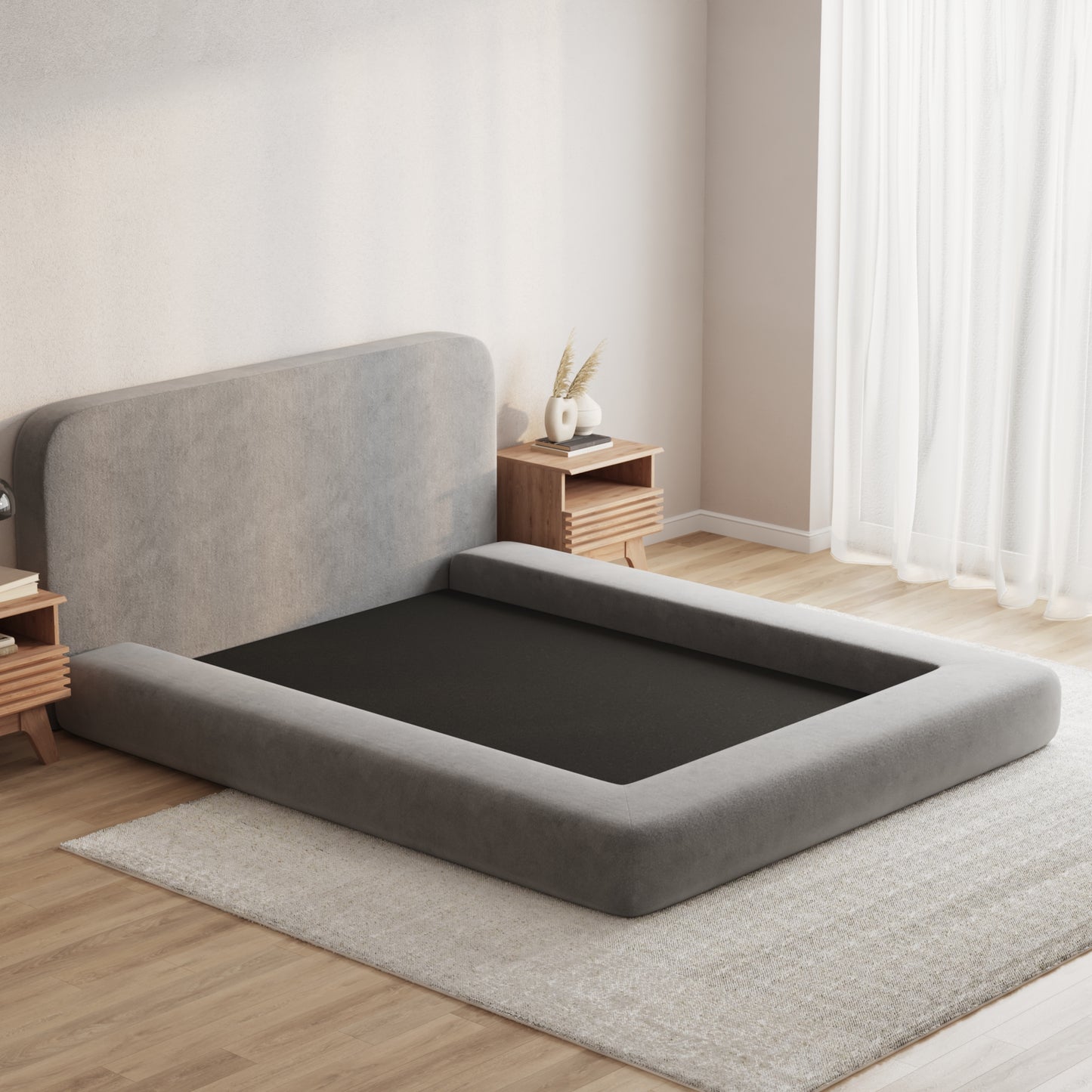 Expanse Bed Low Pile Chinelle Soft Grey