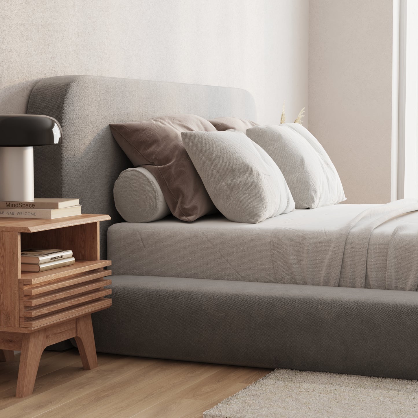 Expanse Bed Low Pile Chinelle Soft Grey