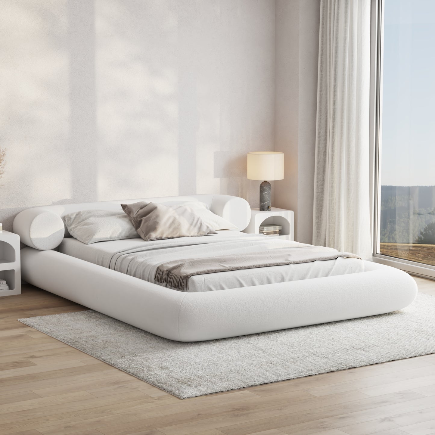 Latitude Bed Low Pile Chinelle Soft White