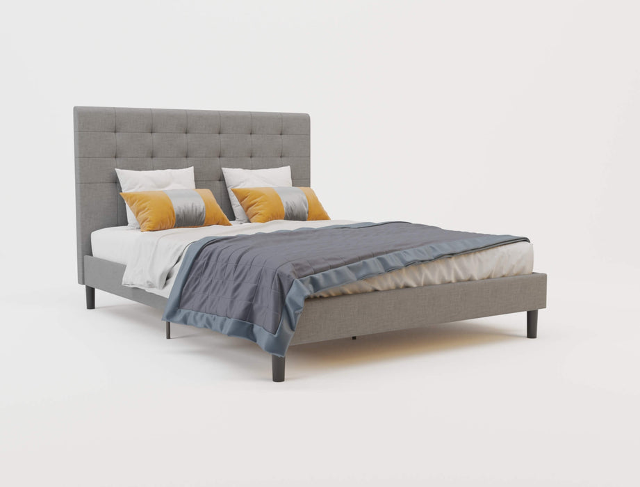 Kylie Grey Fabric Bed Frame